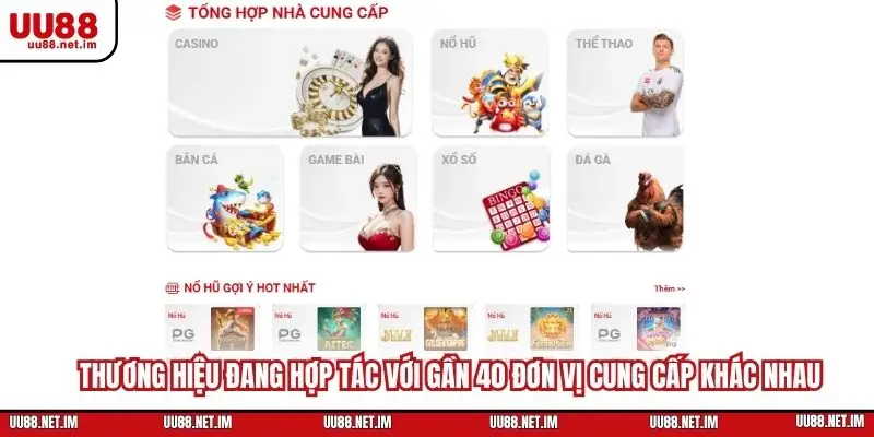 Thương hiệu đang hợp tác với gần 40 đơn vị cung cấp khác nhau